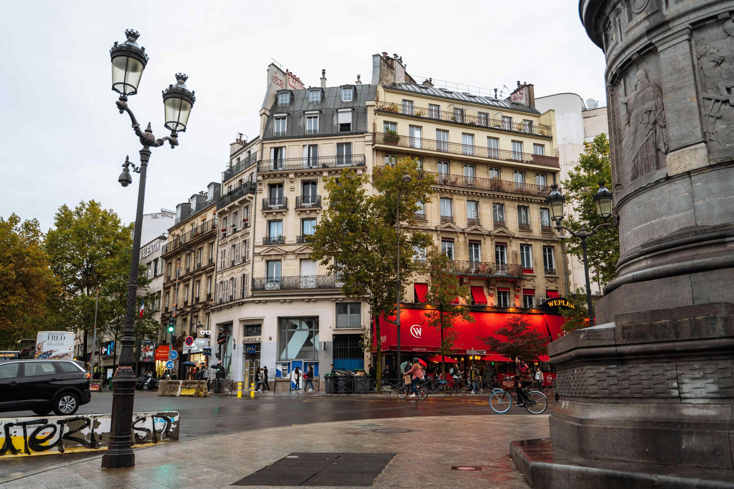 Charming Street Scene in Montmartre Paris